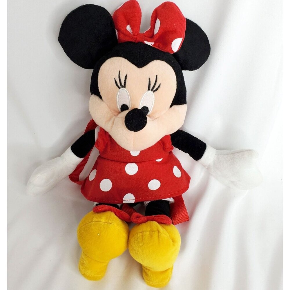 Disney Minnie Mouse Backpack Plush Toy Stuffed Animal Kids 2020 Collectible 20"